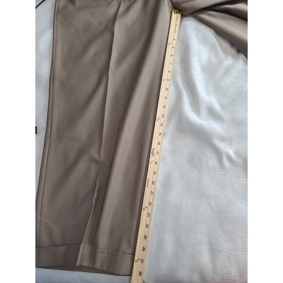 Giorgio Ferraro men's dress khaki pleated hemmed pants pants 40x37L inseam 28" - Picture 6 of 9